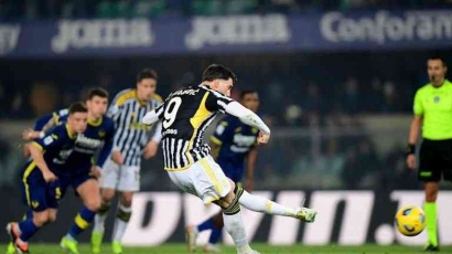 Sempat Tertinggal, Juventus Tahan Imbang Verona 2-2