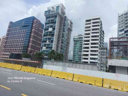 Dinding Penghalang Polusi Udara, Pandangan, dan Kebisingan di Area Konstruksi Singapura