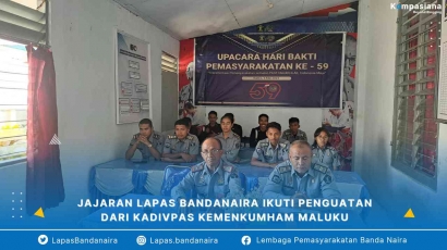 Jajaran Lapas Bandanaira Ikuti Penguatan dari Kadivpas Kemenkumham Maluku
