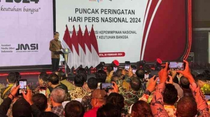 Joko Widodo Hadir dan Memberikan Sambutan Hari Pers Nasional (HPN) 2024 Ancol Terkait Perpres Publisher Right