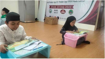 Tingkatkan Literasi Siswa, SB At-Tanzil Pandan Jaya Biasakan Baca Buku Sebelum Pelajaran Dimulai