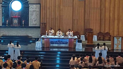 Misa Peringatan Lord Robert Baden-Powell di Gereja Santo Yosep, Palembang