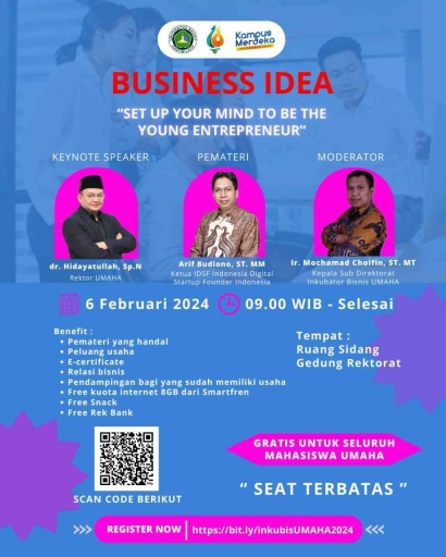 Seminar Start-Up Bussines Idea UMAHA 2024