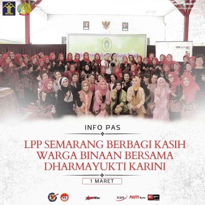 LPP Semarang Berbagi Kasih Warga Binaan Bersama Dharmayukti Karini