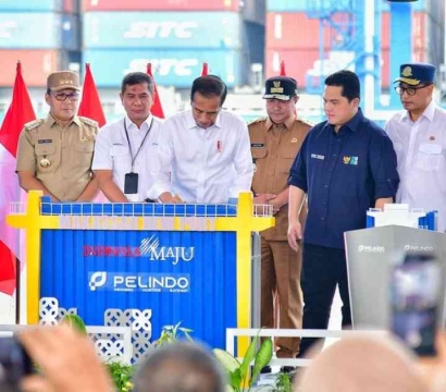 Jokowi Meresmikan Makassar New Port