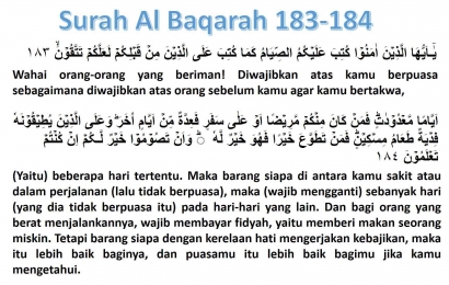 Merenungi Kembali Surah Al Baqarah 183-184 dalam Mempersiapkan Diri Menyambut Ramadan