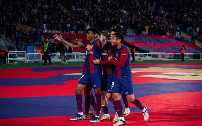 Tendangan Melengkung Lamine Yamal Bawa Barcelona Bercokol di Posisi Kedua La Liga
