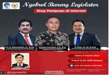 Seminar Daring Bersama Legislator: "Stop Penipuan di Internet"