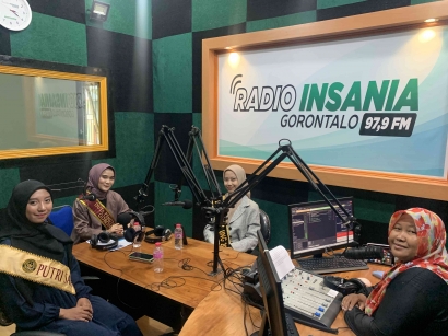 Literasi Budaya Bangga Berwisata serta Kearifan Lokal Menggema Bersama Juniar Sidiki Ayu Fatima  Fatiya di udara Radio Insania Gorontalo dan suara RH