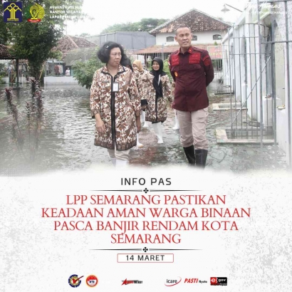 LPP Semarang Pastikan Keadaan Aman Warga Binaan Pasca Banjir Rendam Kota Semarang