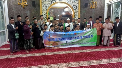 Kebersamaan Umara, Ulama dan Jamaah Masjid dalam Safari Ramadan Muspika Menganti-Gresik