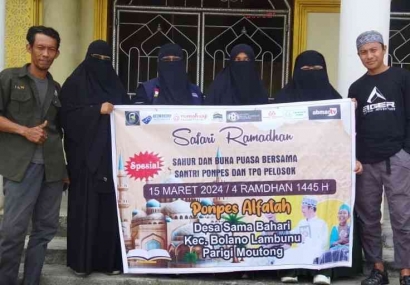 Team Safari Ramadhan 1445 H Buat Program Buka dan Sahur bersama Santri Ponpes Al Fatah Bolano