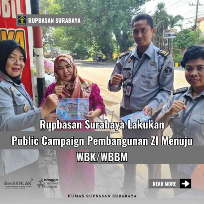 Rupbasan Surabaya Lakukan Public Campaign Pembangunan ZI Menuju WBK/WBBM