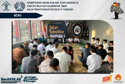 Kabapas Ikuti Safari Ramadhan Kanwil Kalimantan Timur di Lapas Tarakan