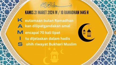 Pantun: Hari Kamis Bulan Ramadhan 1445 H