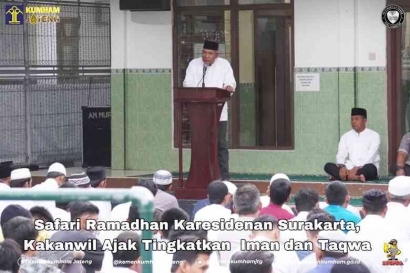 Lapas Sragen Beserta UPT Eks Karesidenan Surakarta Ikuti Safari Ramadhan Kakanwil Kemenkumham Jawa Tengah