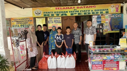 Berbagi Berkah di Bulan Suci, BPS Provinsi Lampung Menyalurkan Paket Buka Puasa di Dua Panti Asuhan