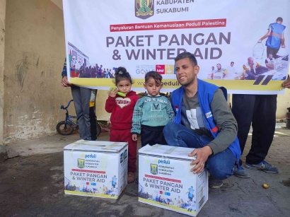 DT Peduli dan Pemkab Sukabumi Kembali Menyalurkan Bantuan Paket Sembako ke Palestina