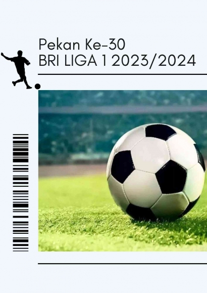 Jadwal Pertandingan BRI Liga 1 Pekan Ke-30 2023/2024, Pekan Krusial bagi Semua Tim Baik Papan Atas Maupun Papan Bawah