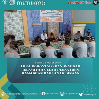 LPKA Gorontalo dan Wahdah Islamiyah Gelar Pesantren Ramadhan Bagi Anak Binaan