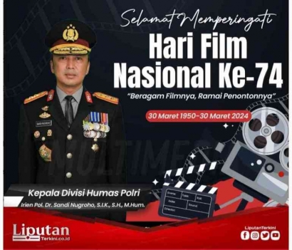 Peringati Hari Film Nasional: Kadiv Humas Polri Harap Industri Film Beri Edukasi Bagi Pemuda