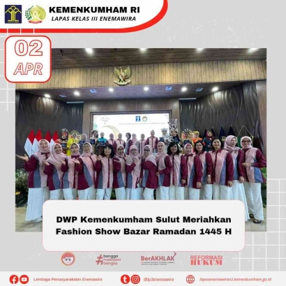 DWP Kemenkumham Sulut Meriahkan Fashion Show Bazar Ramadhan 1445 H