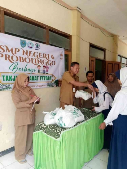 SMP Negeri 6 Probolinggo Tebar Kebaikan di Bulan Ramadhan: "Berbagi Kebahagiaan, Menebar Berkah"