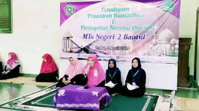 Penutupan Pesantren Ramadan dan Peringatan Nuzulul Qur'an di MTsN 2 Bantul