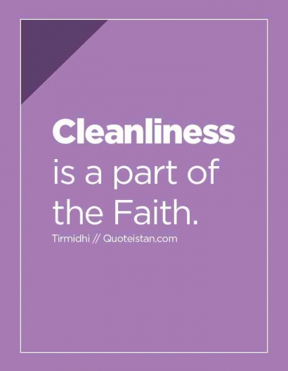 Kebersihan Sebagian Dari Iman