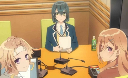 Sinopsis dan Nonton Anime Seiyuu Radio no Uraomote Episode 1, Acara Radio Baru Dimulai!