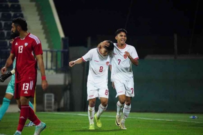 Mantap! Timnas U23 Indonesia Hajar Timnas U23 UEA dalam Uji Coba Internasioanl di Dubai