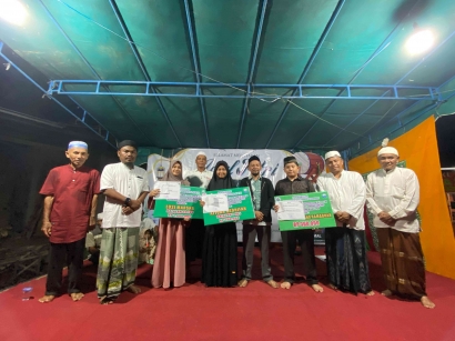 Menyambut Hari Raya Idul Fitri, Pemerintah Gampong Babah Lhung Memberikan Dana Pembinaan untuk Para Penghafal Al Qur'an