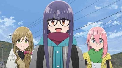 Sinopsis dan Nonton Anime Yuru Camp Season 3 Episode 2, Perkemahan Taman
