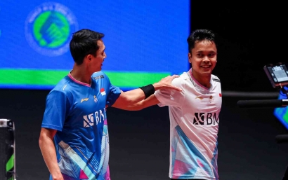 Dua Tunggal Putra Terbaik Indonesia Lolos ke Perempat Final Badminton Asia Championships 2024