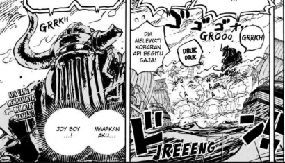 Sinopsis dan Baca Manga One Piece Chapter 1112, Permintaan Maaf Robot Kuno