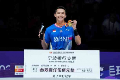 Jonatan Christie Juara Badminton Asia Championship 2024!