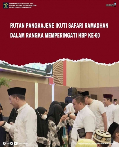 Rutan Pangkajene Ikuti Safari Ramadhan Dalam Rangka Memperingati HBP Ke-60