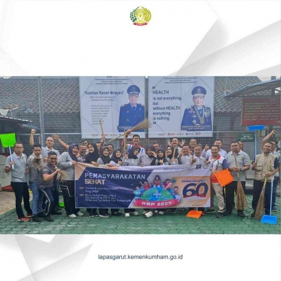 Gotong Royong, Lembaga Pemasyarakatan Kelas IIB Garut Wujudkan Pemasyarakatan Sehat