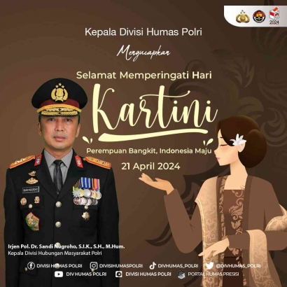 Kadiv Humas Polri Teladani Semangat RA.Kartini, Ciptakan Generasi Berakhlak Mulia yang Inspiratif dan Berdaya