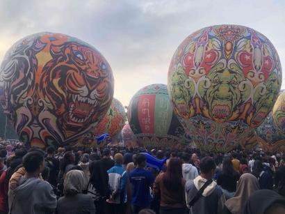 Festival Balon Udara Wonosobo Terbangkan 52 Balon Udara Raksasa