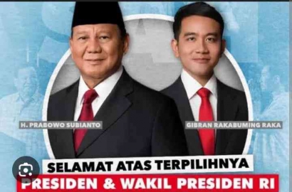 Prabowo Subianto dan Gibran Rakabuning Raka sebagai Presiden dan Wakil Presiden RI 2024-2029