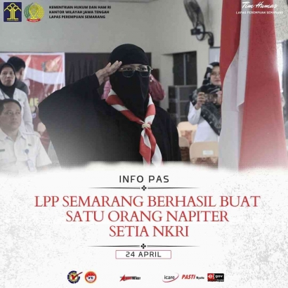 LPP Semarang Berhasil Buat Satu Orang Napiter Setia NKRI
