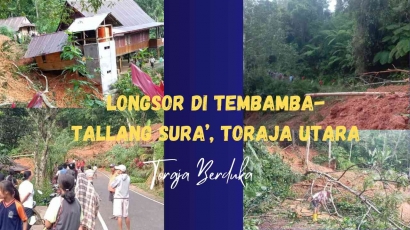 Evakuasi Korban Longsor di Kampung Tembamba, Kecamatan Buntao', Kabupaten Toraja Utara