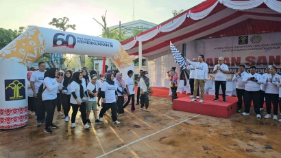 Rupbasan Samarinda Ikuti Fun Walk Dalam Rangka Hari Bakti Pemasyarakatan Ke-60 Tahun 2024