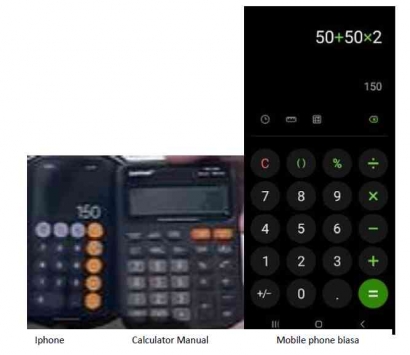 Kalkulator Smartphone Biasa Sama Kok dengan iPhone