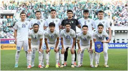 Srigala Putih Uzbekistan Lawan Garuda Muda di Semi Final Piala AFC U23 2024