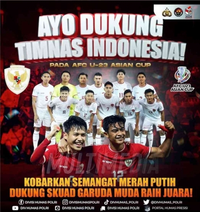 Timnas Indonesia Lawan Uzbekistan di Semifinal dengan Semangat dan Doa Kadiv Humas Polri