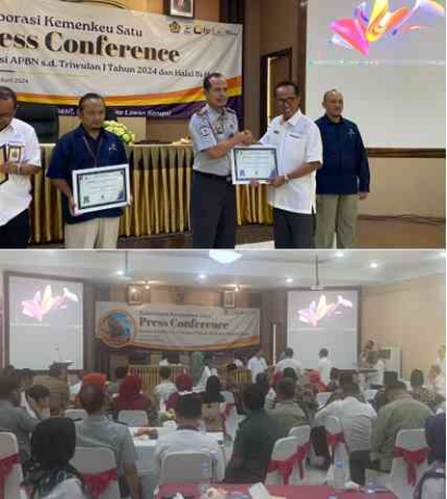 Rupbasan Mojokerto Raih Penghargaan Prestisius dalam Acara Press Conference Realisasi APBN Triwulan I 2024