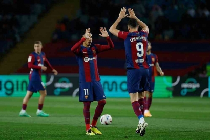 Barcelona Kembali Menang, Robert Lewandowski Menjadi Bintang