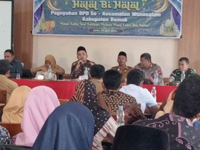 Semangat Bangkit, BPD Se-Kecamatan Wonosalam Demak Jadikan Halal Bi Halal sebagai Sarana Silaturohmi dan Konsolidasi Antar Anggota